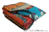 printed cushion fleece blanket