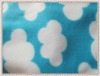 printed doble-sides brushed fleece  with clouds