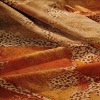 printed flock upholstery fabric