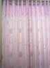 printed floral living room decoration window rods loop curtain