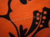 printed fluorescent bird eye mesh fabric