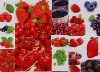 printed fruit pvc tablecloth with nonwoven backing