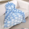 printed hooded bath blanket for baby's gift