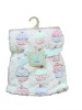 printed ice-cream coral fleece blanket