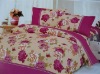 printed mulberry silk bedding set/100% silk flower bedding set/home textile