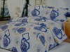 printed mulberry silk bedding set/100% silk flower bedding set/home use textile