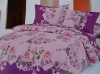 printed mulberry silk bedding set/home use 100% silk flower bedding set/home textile