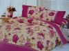 printed mulberry silk comforter set/100% silk flower comforter set