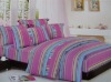 printed mulberry silk comforter set/100% silk stripe comforter set