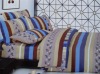 printed mulberry silk comforter set/100% silk stripe comforter set