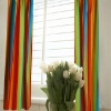 printed polyester pleated window curtain (OYHG-P041)