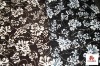 printed polyester stretch knitted fabric with spangle
