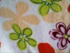 printed single side coral fleece fabric