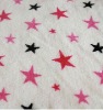 printed stars microfiber blanket