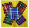 printed stripe blanket/check design fleece blanket