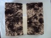 printed velvet  faux fur blanket