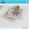 printing flax chinesel style insulated placemat