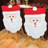 promotion christmas santa couple chair covers back