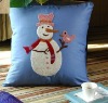 promotional Christmas snow man cushion toy