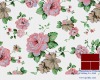 ptinted woven polyester and cotton poplin fabric