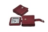 pu leather  table clock