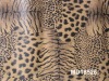 pu synthetic leather for garments in wenzhou with leopard pattern