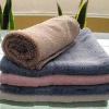 pure cotton plain bath towel with border