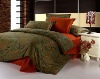 pure cotton printed bedding sheet stock home textile product