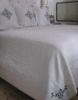 pure linen bedding set with embroidery