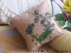 pure natural  printed ramie pillow