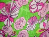 pure printed silk  jacquard fabric