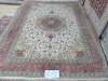 pure silk rectangler carpet 6X9 foot