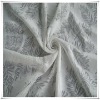 pure white burn out fabric