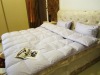 pure white goose down hotel bedding