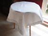 pure white linen teacloth