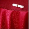 purple color 100%polyester jacquard table cloth/cheap table cloth/wedding table cloth/round table cloth