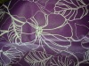 purple color embossing PVC table cloth