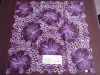 purple floral table cloth