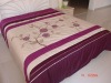 purple patchwork Quilt with airbrushed