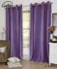 purple polyester cotton woven sitting room curtain