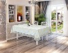 pvc  shinning tablecloth with Lace border