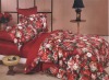 quilt/duvet/sheet-Colored language printed bedding set