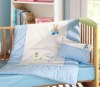 rabbit blue baby quilt patchwork quilt baby comforter