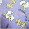 rabbit printed flannel pajama 100 cotton woven fabric 24s*13s