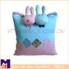 rabbit square type cotton plush stuffed lover  cushion-Chinoiserie
