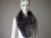 racoon fur collar fashion grey