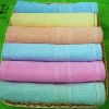 rainbow color bamboo bath towel