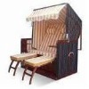 rattan frame pvc cover beach table and chair