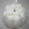 raw dehaired cashmere fiber white