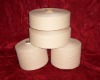 raw white working gloves yarn
